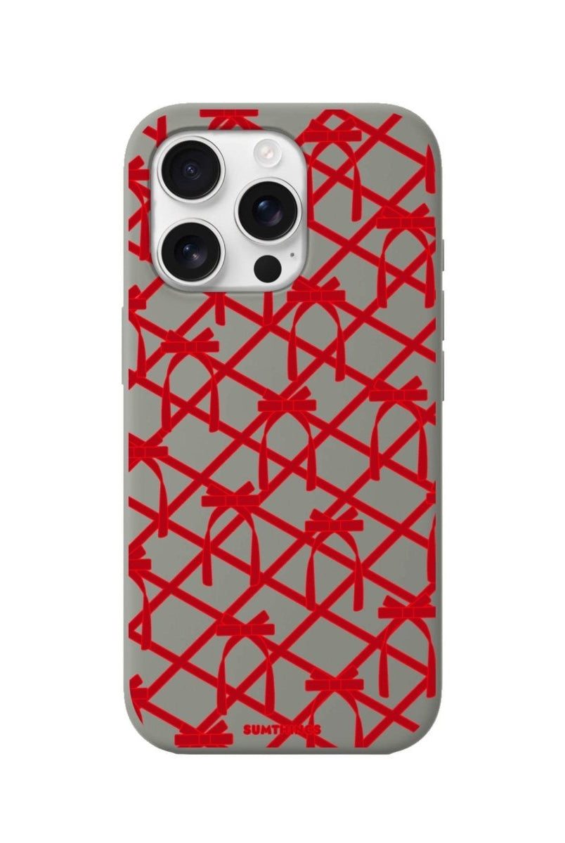 iPhone 16 Pro Ribbon Grid Premium Telefon Kılıfı - SUMTHINCS