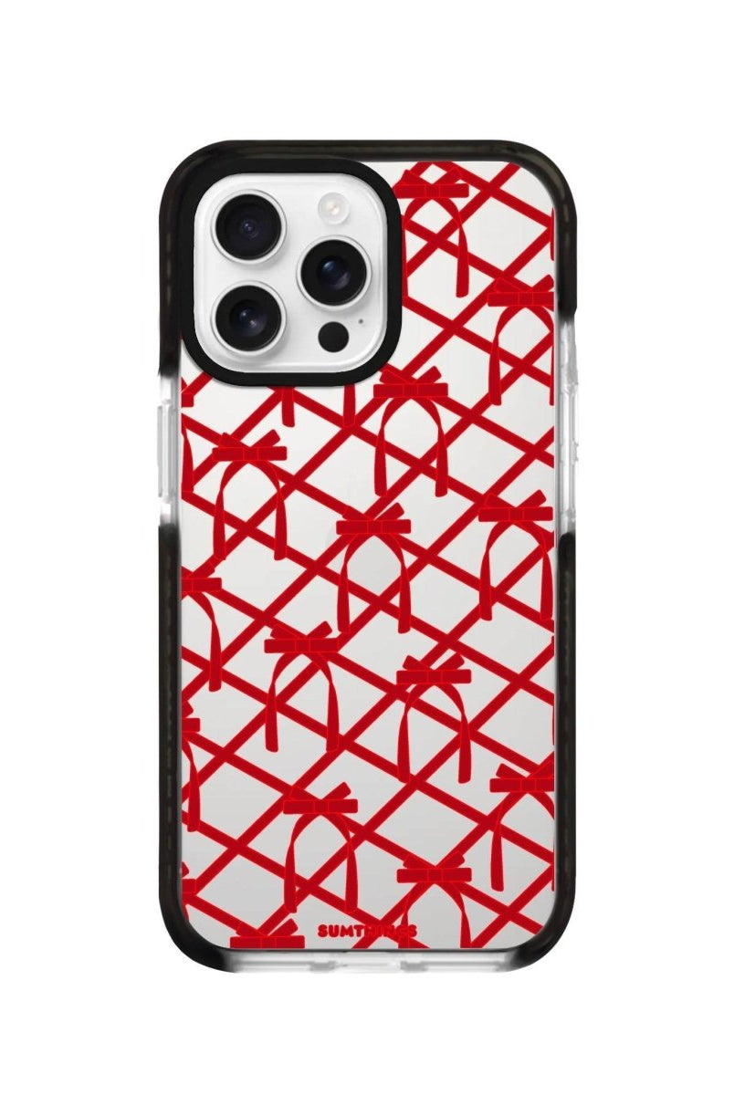 iPhone 16 Pro Ribbon Grid Procase Şeffaf Telefon Kılıfı - SUMTHINCS