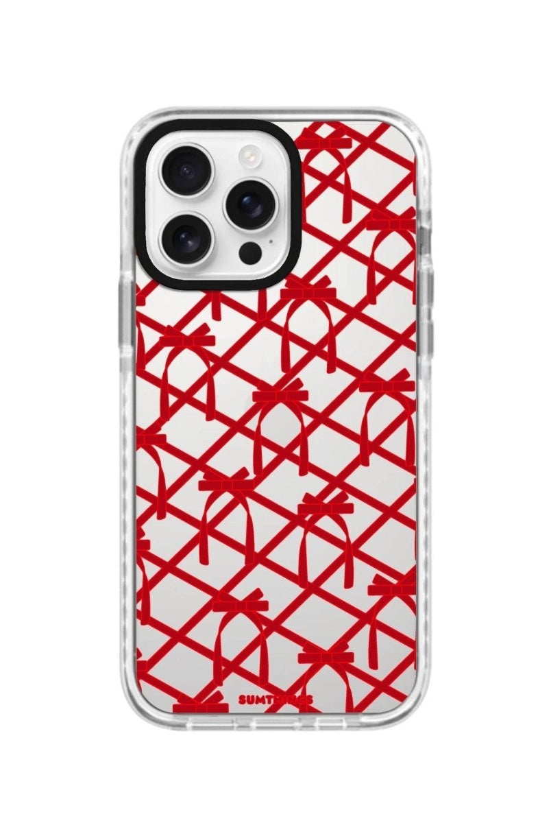 iPhone 16 Pro Ribbon Grid Procase Şeffaf Telefon Kılıfı - SUMTHINCS