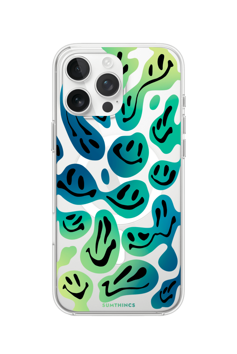 iPhone 16 Pro Smiley Clear Magsafe Şeffaf Telefon Kılıfı - SUMTHINCS