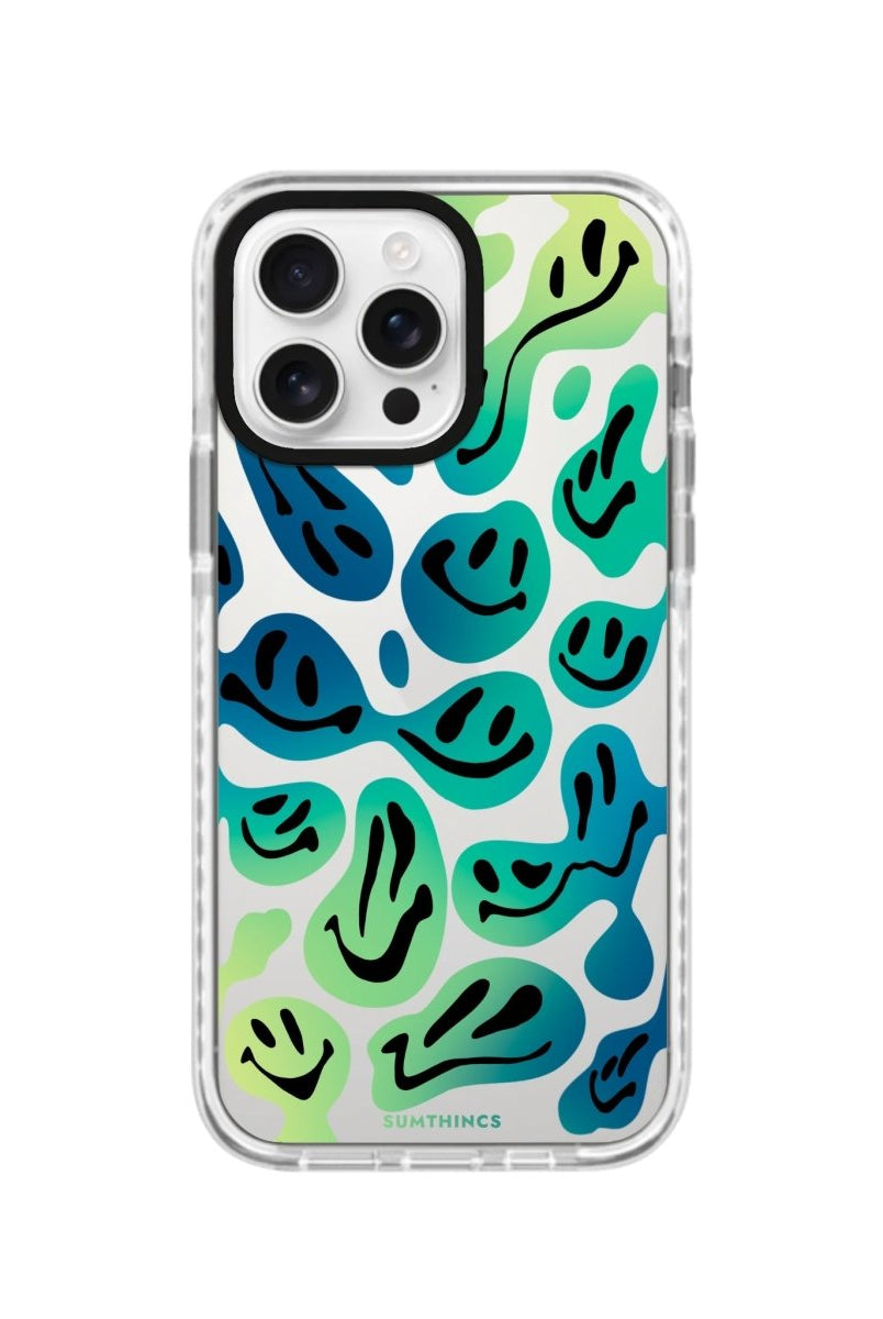 iPhone 16 Pro Smiley Procase Şeffaf Telefon Kılıfı Beyaz Şeffaf - SUMTHINCS
