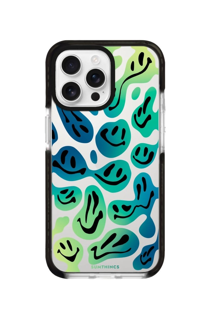 iPhone 16 Pro Smiley Procase Şeffaf Telefon Kılıfı Siyah Şeffaf - SUMTHINCS