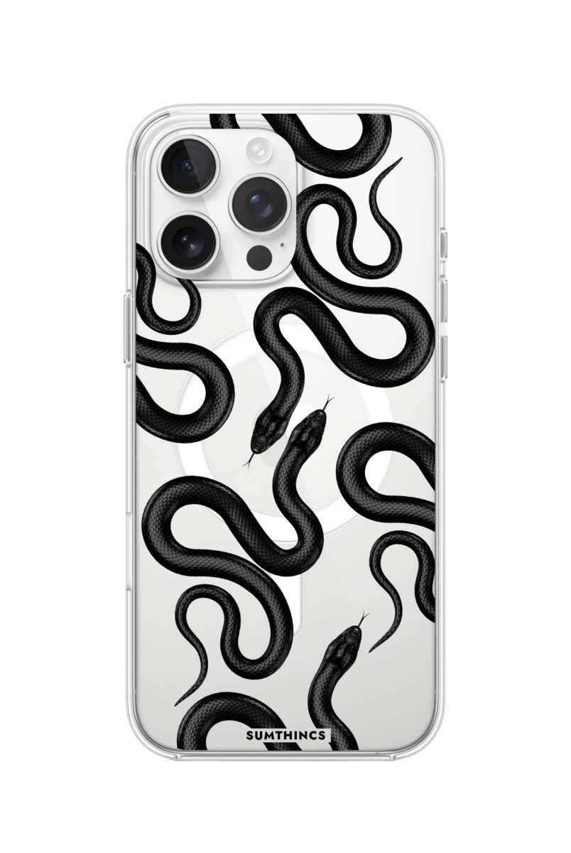 iPhone 16 Pro Snakes Clear Magsafe Şeffaf Telefon Kılıfı - SUMTHINCS
