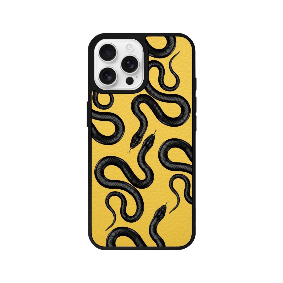 iPhone 16 Pro Snakes Leather Vegan Deri Telefon Kılıfı - SUMTHINCS
