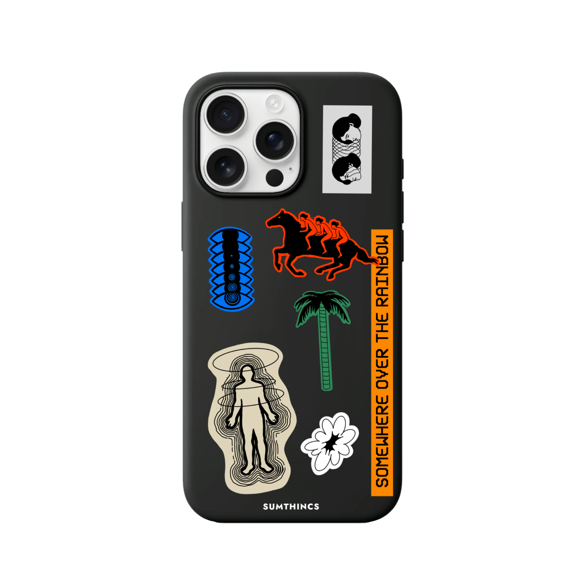 iPhone 16 Pro Somewhere Premium Telefon Kılıfı Siyah - SUMTHINCS