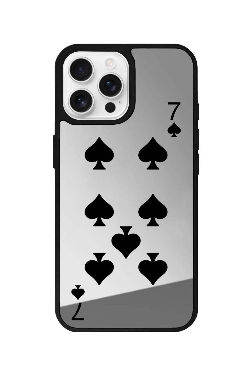 iPhone 16 Pro Spade7 Mirror Aynalı Telefon Kılıfı Gümüş - SUMTHINCS