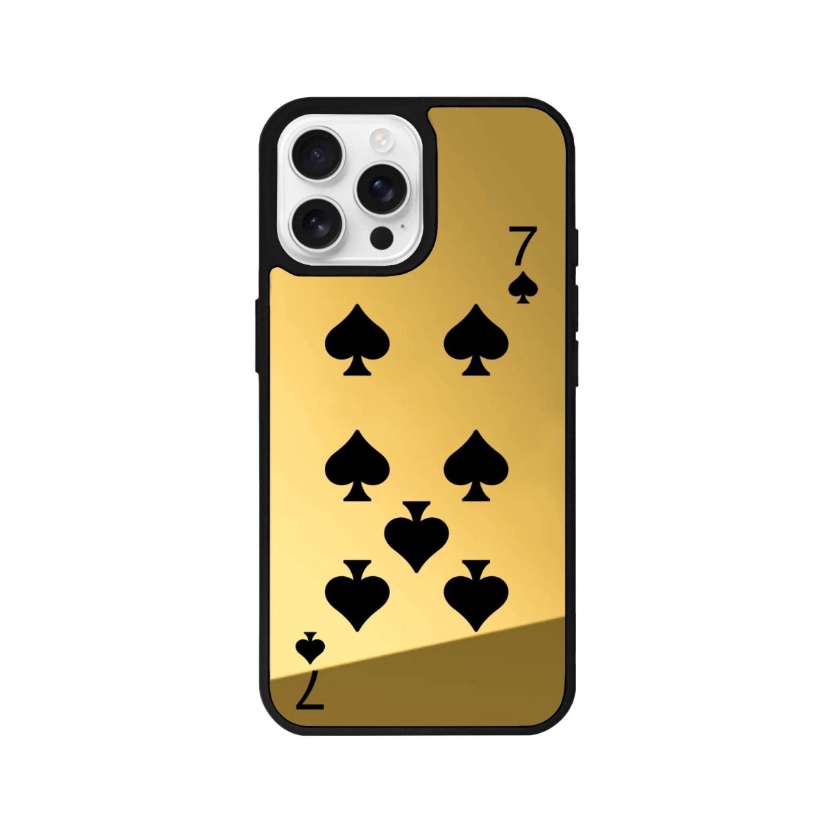 iPhone 16 Pro Spade7 Mirror Aynalı Telefon Kılıfı Altın - SUMTHINCS