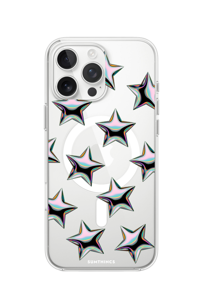 iPhone 16 Pro Stars Clear Magsafe Şeffaf Telefon Kılıfı - SUMTHINCS