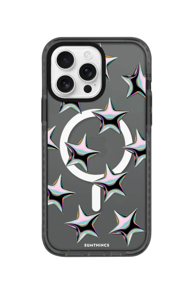 iPhone 16 Pro Stars Magsafe Procase Şeffaf Telefon Kılıfı Antrasit - SUMTHINCS