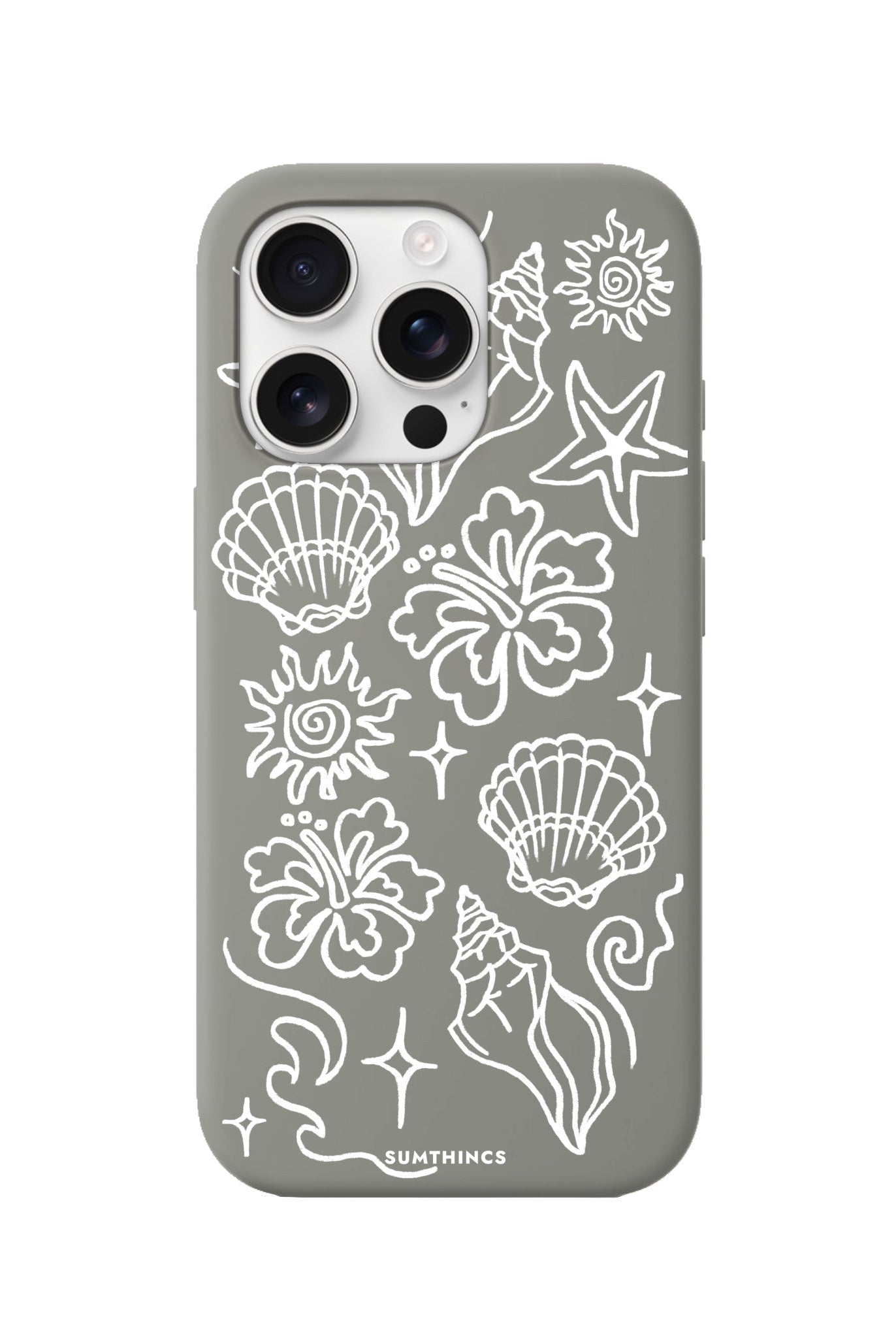 iPhone 16 Pro Summer Sketch Premium Telefon Kılıfı - SUMTHINCS