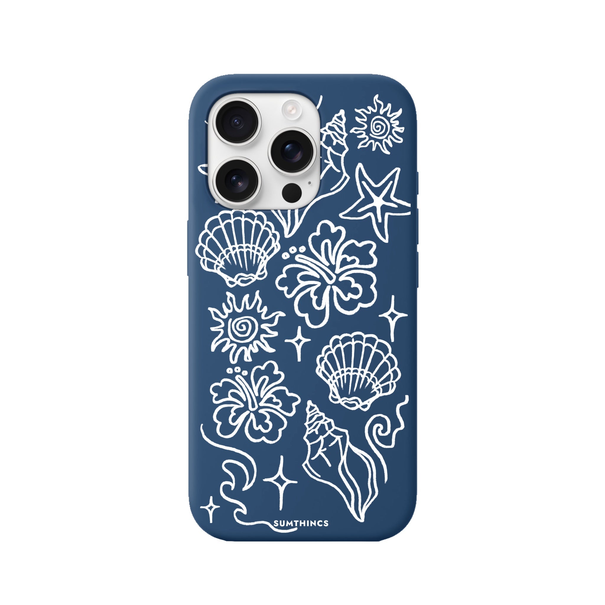 iPhone 16 Pro Summer Sketch Premium Telefon Kılıfı - SUMTHINCS