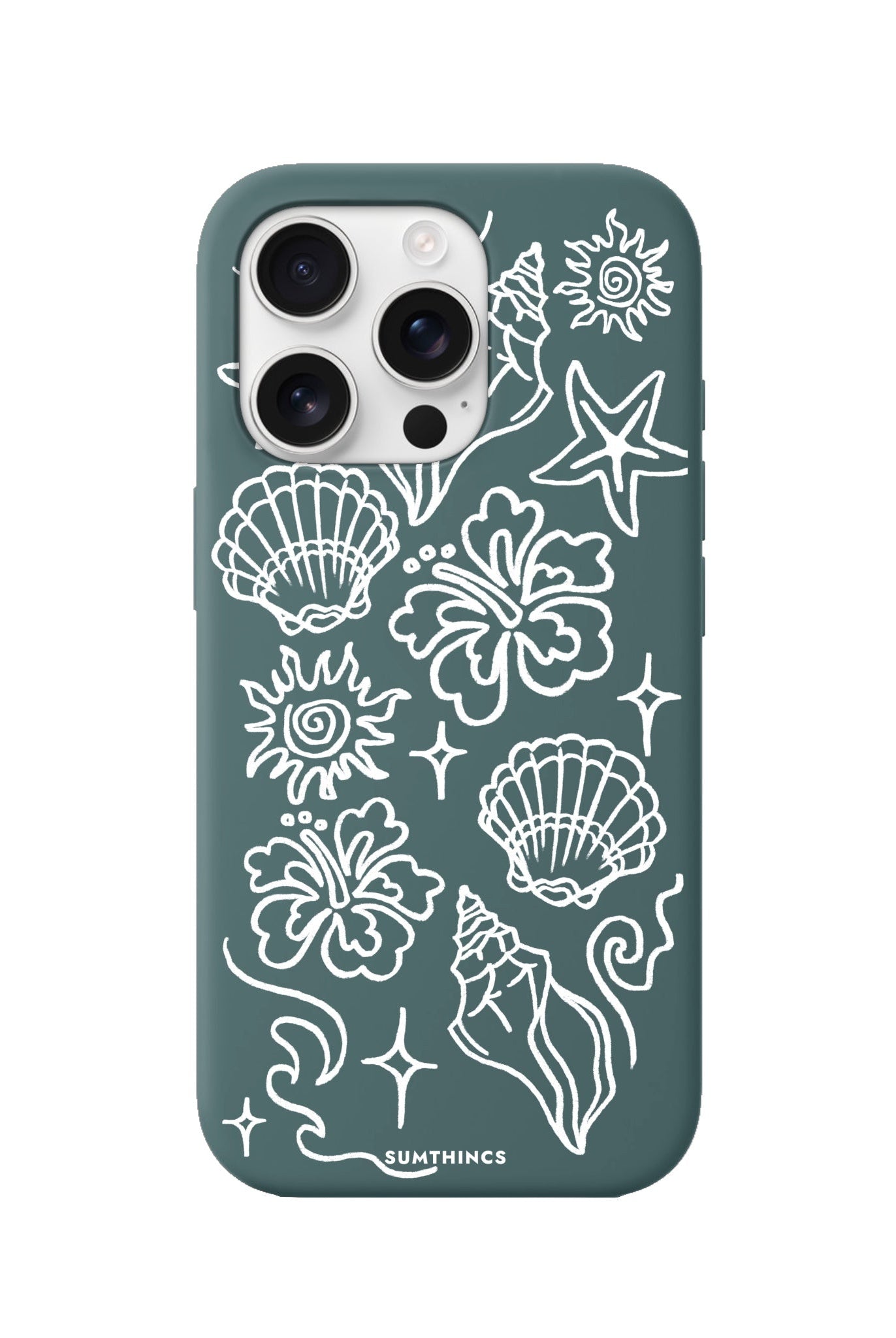 iPhone 16 Pro Summer Sketch Premium Telefon Kılıfı - SUMTHINCS