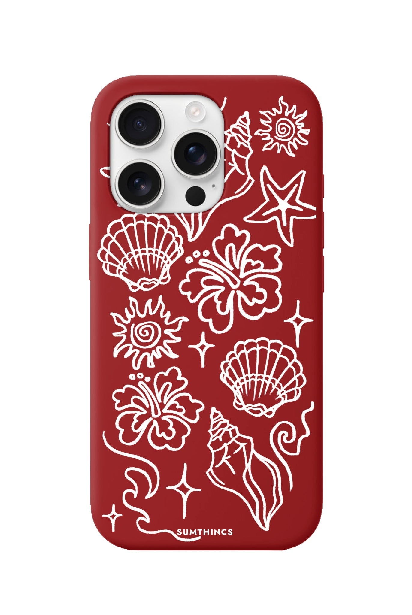 iPhone 16 Pro Summer Sketch Premium Telefon Kılıfı - SUMTHINCS