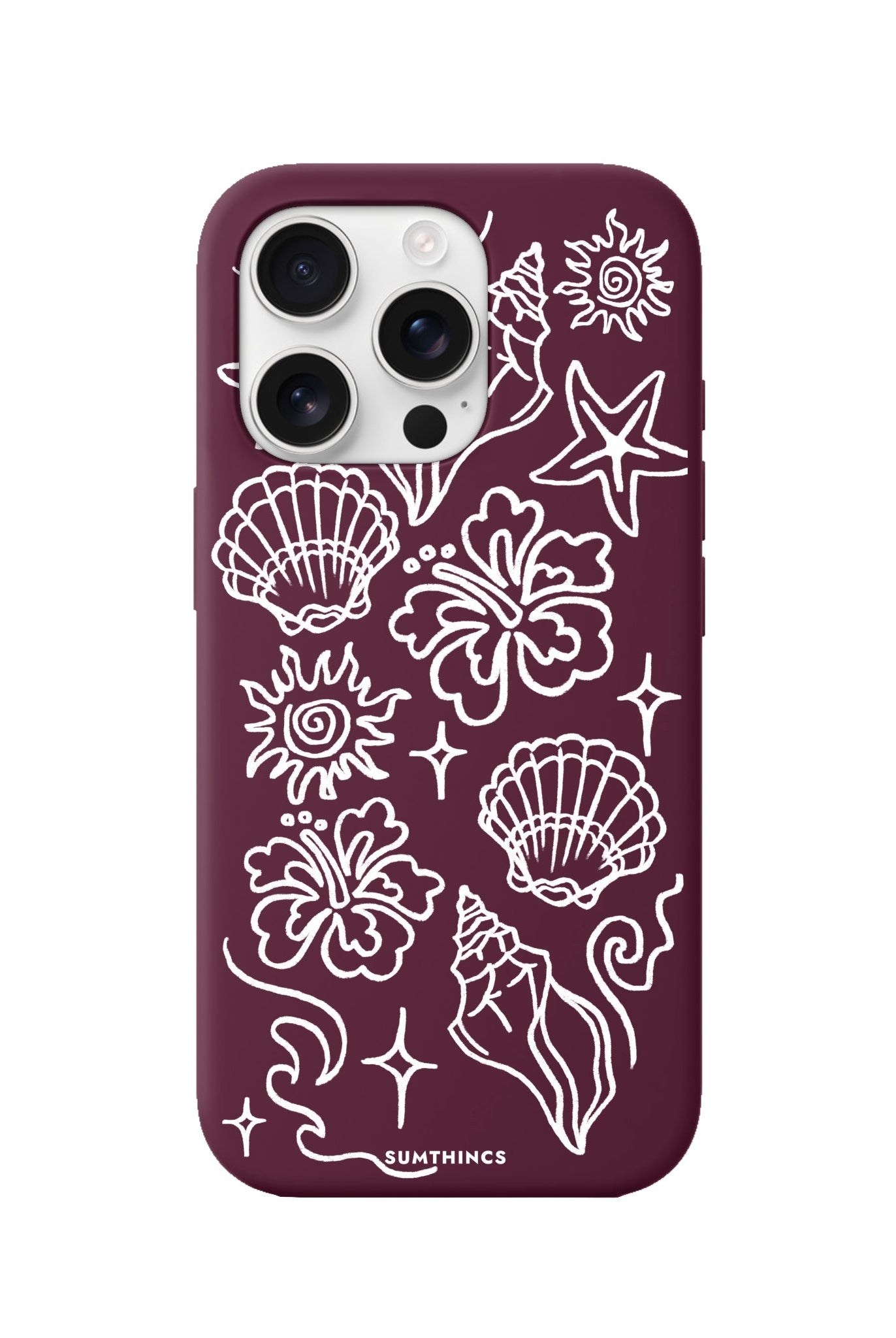 iPhone 16 Pro Summer Sketch Premium Telefon Kılıfı - SUMTHINCS