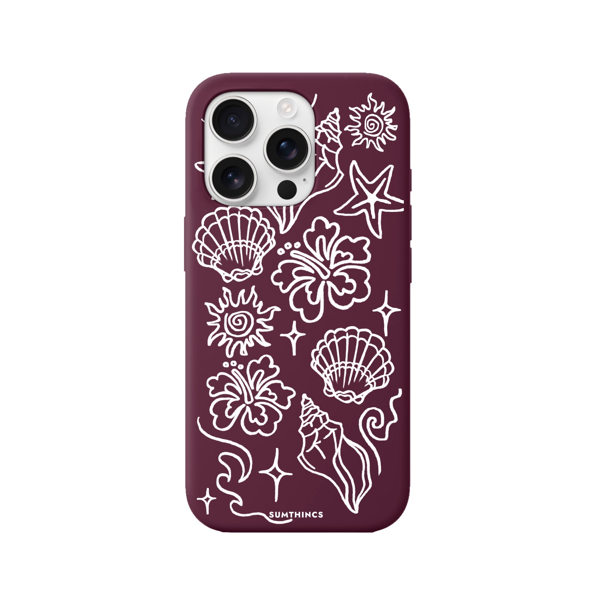 iPhone 16 Pro Summer Sketch Premium Telefon Kılıfı - SUMTHINCS