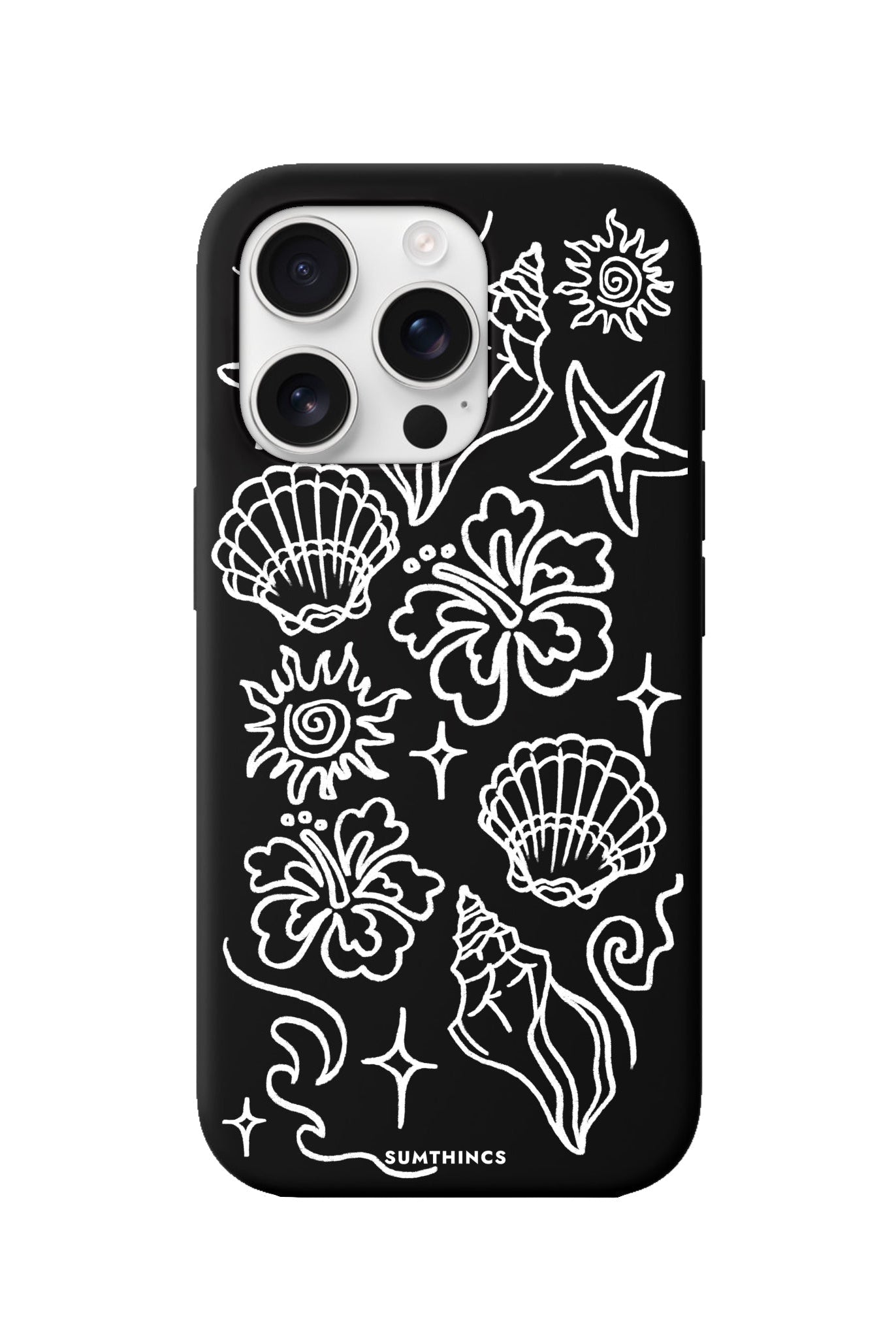 iPhone 16 Pro Summer Sketch Premium Telefon Kılıfı - SUMTHINCS