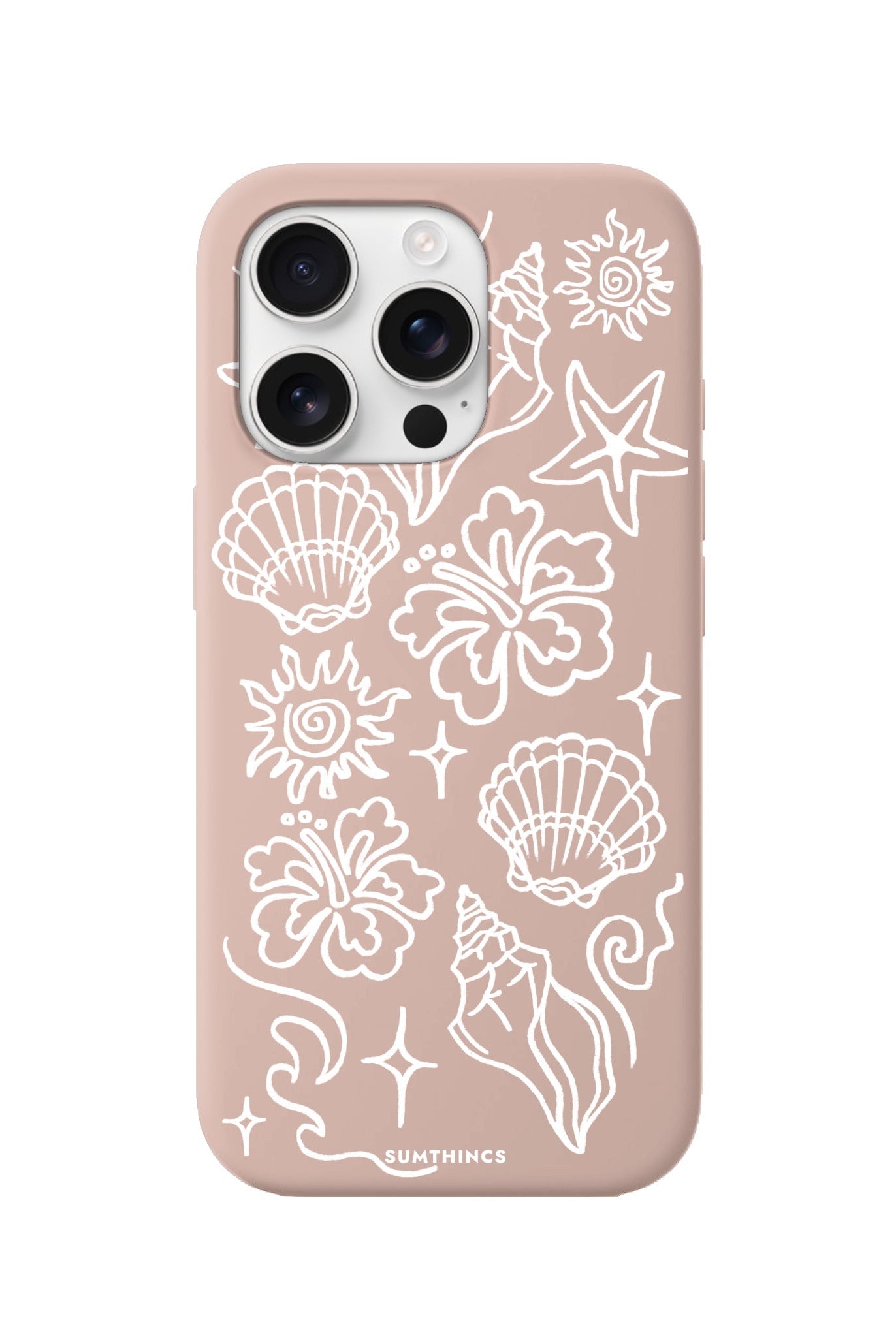 iPhone 16 Pro Summer Sketch Premium Telefon Kılıfı - SUMTHINCS