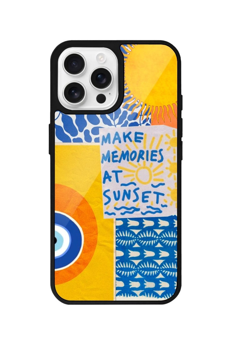 iPhone 16 Pro Sunset Collage Glossy Cam Telefon Kılıfı - SUMTHINCS