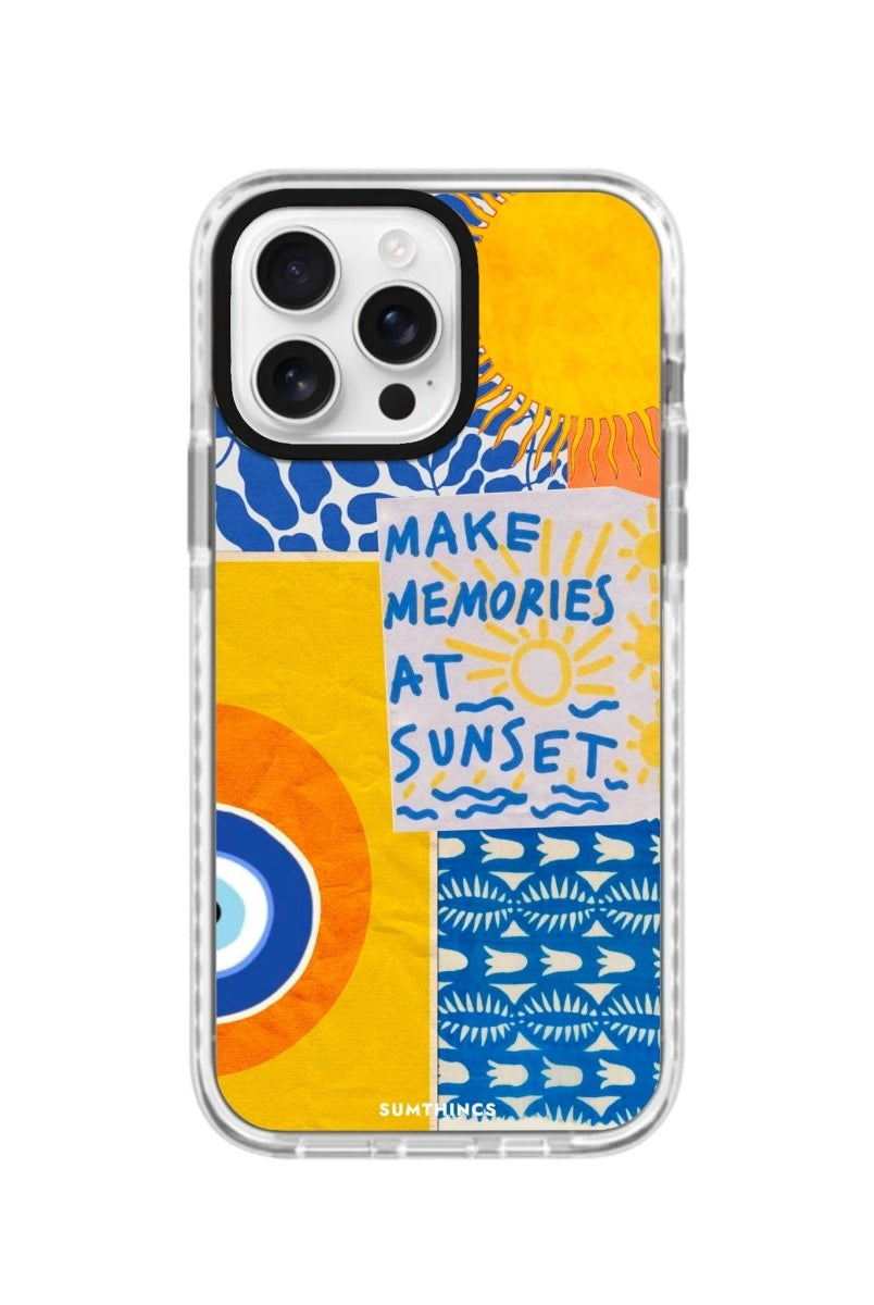 iPhone 16 Pro Sunset Collage Procase Şeffaf Telefon Kılıfı - SUMTHINCS