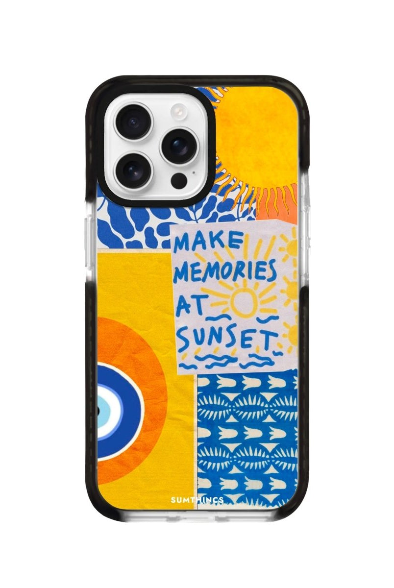 iPhone 16 Pro Sunset Collage Procase Şeffaf Telefon Kılıfı - SUMTHINCS