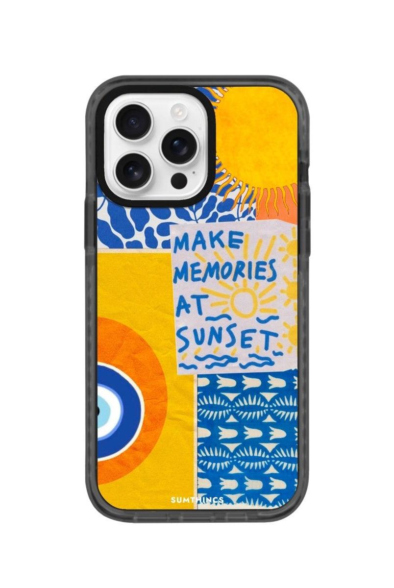 iPhone 16 Pro Sunset Collage Procase Şeffaf Telefon Kılıfı - SUMTHINCS