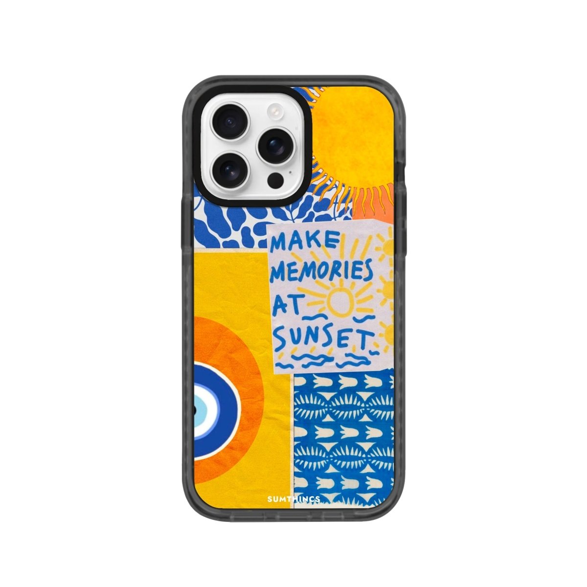 iPhone 16 Pro Sunset Collage Procase Şeffaf Telefon Kılıfı - SUMTHINCS