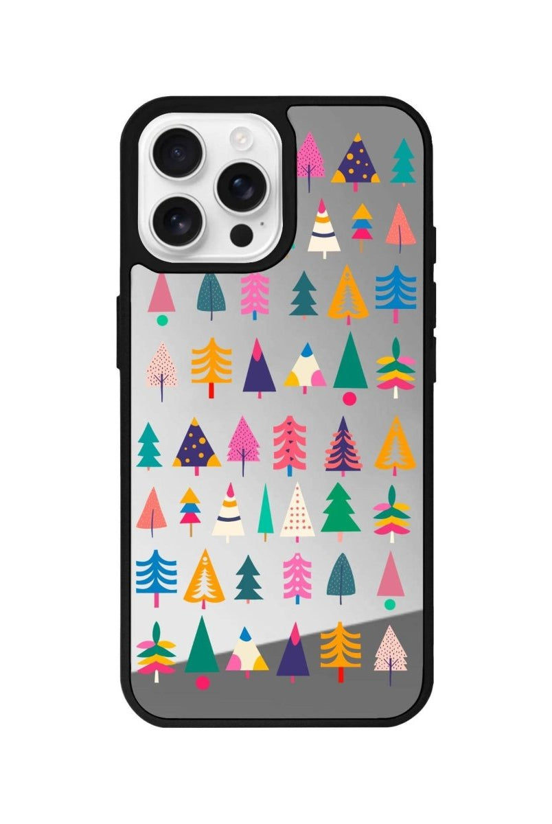 iPhone 16 Pro Tiny Forest Mirror Aynalı Telefon Kılıfı Gümüş - SUMTHINCS