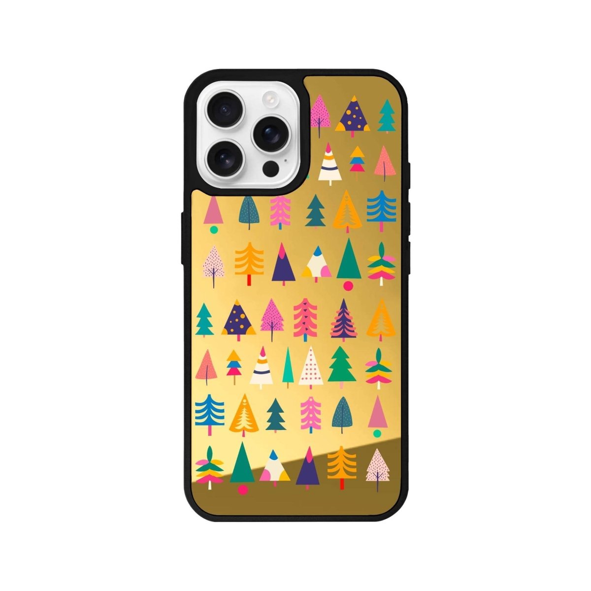 iPhone 16 Pro Tiny Forest Mirror Aynalı Telefon Kılıfı Altın - SUMTHINCS