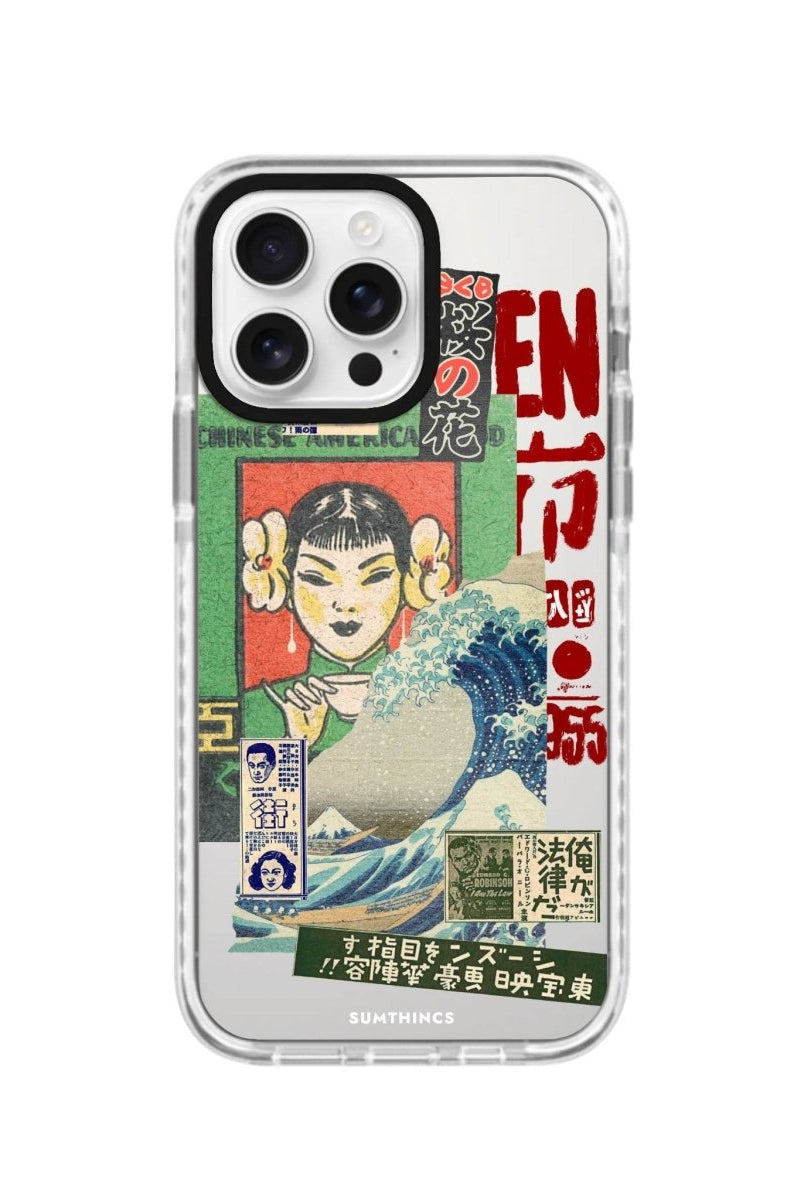 iPhone 16 Pro Vintage Poster Procase Şeffaf Telefon Kılıfı - SUMTHINCS