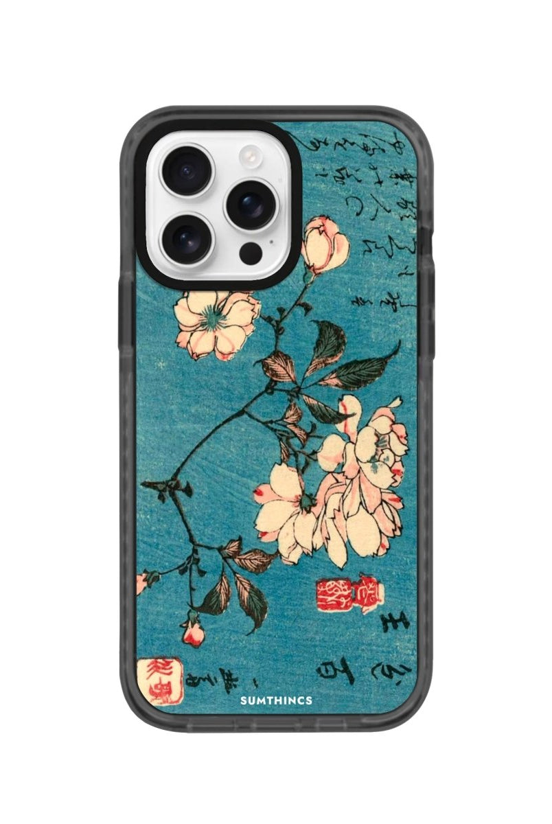 iPhone 16 Pro Vintage Sakura Procase Şeffaf Telefon Kılıfı - SUMTHINCS