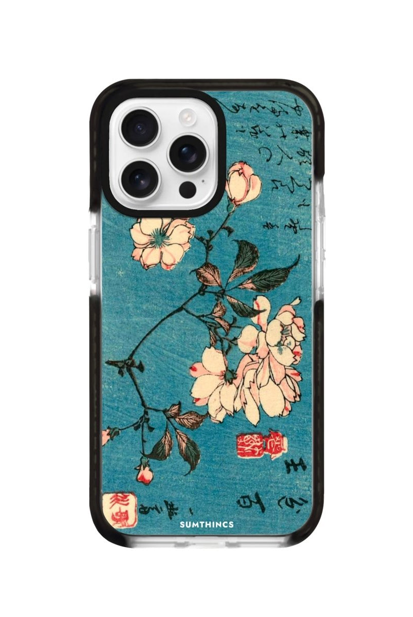 iPhone 16 Pro Vintage Sakura Procase Şeffaf Telefon Kılıfı - SUMTHINCS