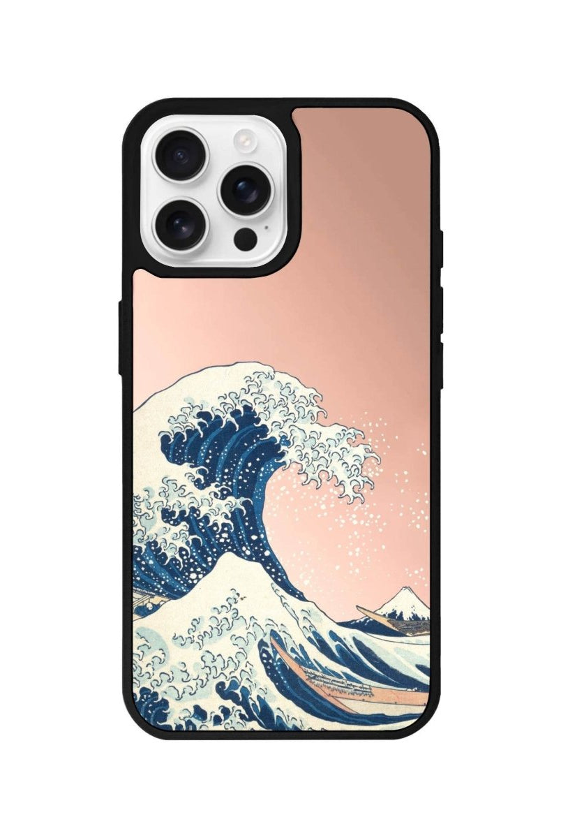 iPhone 16 Pro Waves Mirror Aynalı Telefon Kılıfı Metalik Pembe - SUMTHINCS