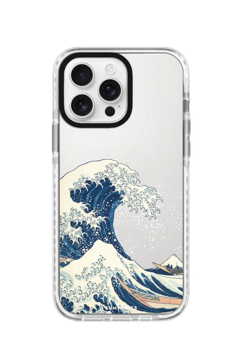 iPhone 16 Pro Waves Procase Şeffaf Telefon Kılıfı Beyaz Şeffaf - SUMTHINCS