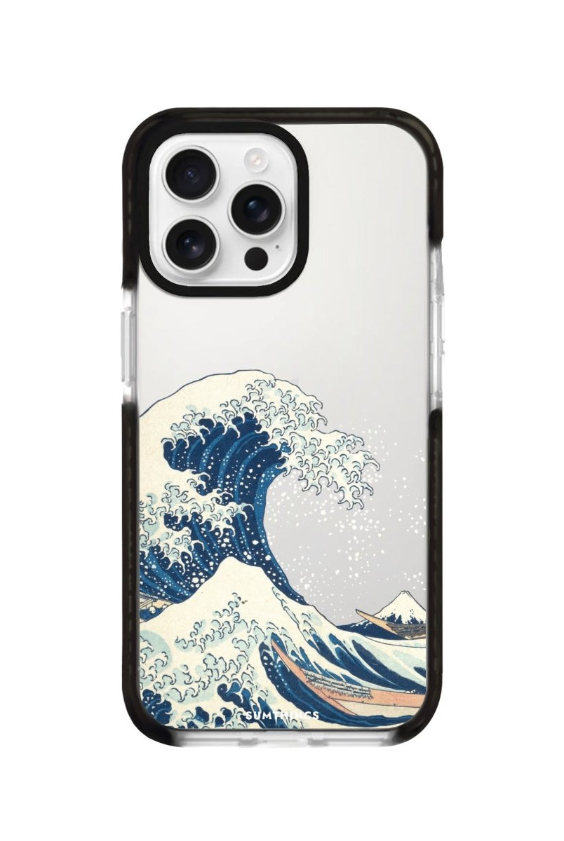 iPhone 16 Pro Waves Procase Şeffaf Telefon Kılıfı Siyah Şeffaf - SUMTHINCS