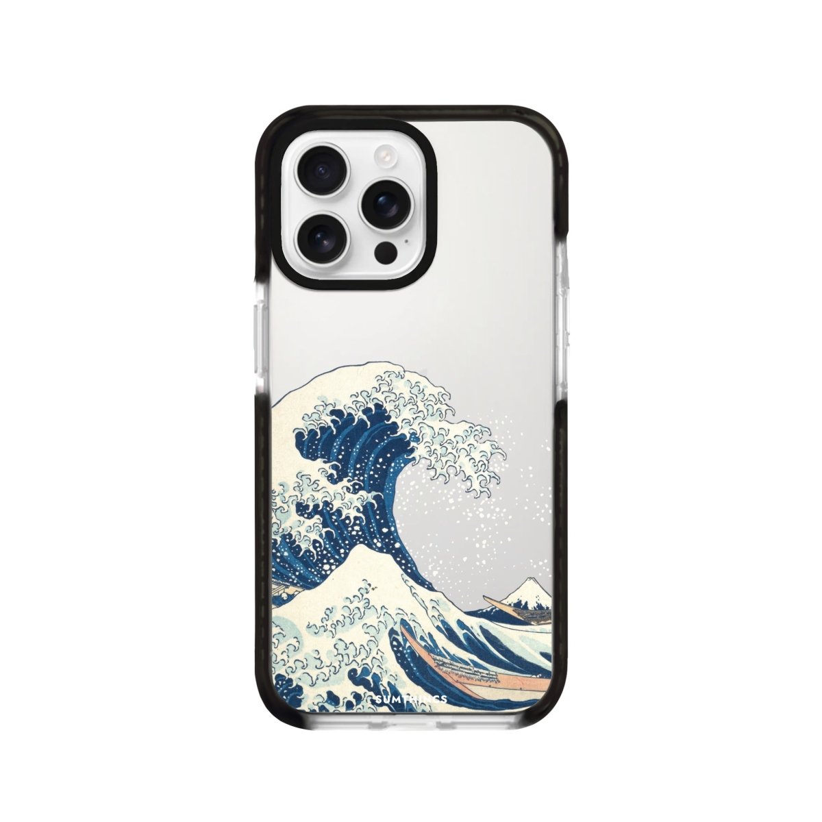 iPhone 16 Pro Waves Procase Şeffaf Telefon Kılıfı Siyah Şeffaf - SUMTHINCS