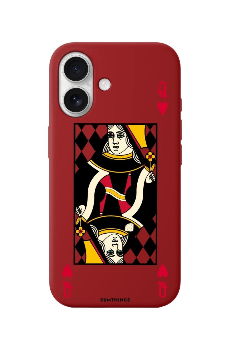 iPhone 16 Queen Premium Telefon Kılıfı Kırmızı - SUMTHINCS