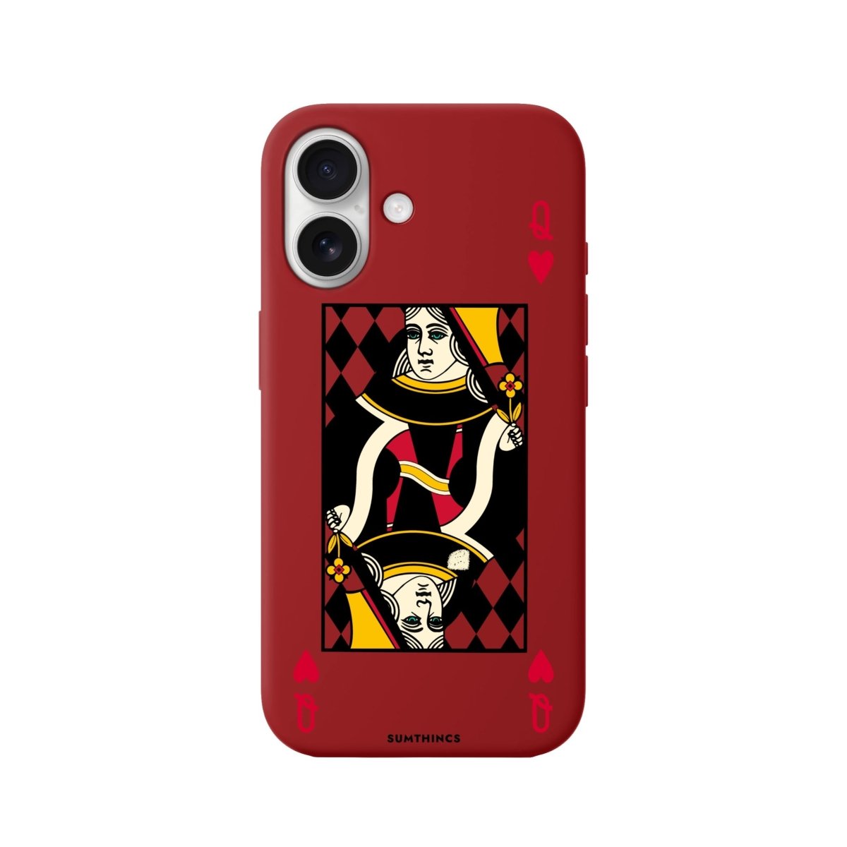 iPhone 16 Queen Premium Telefon Kılıfı Kırmızı - SUMTHINCS