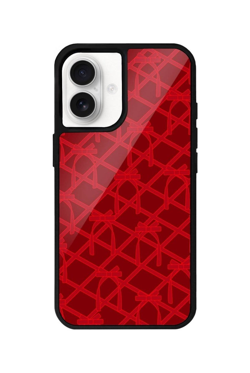 iPhone 16 Ribbon Grid Glossy Cam Telefon Kılıfı - SUMTHINCS