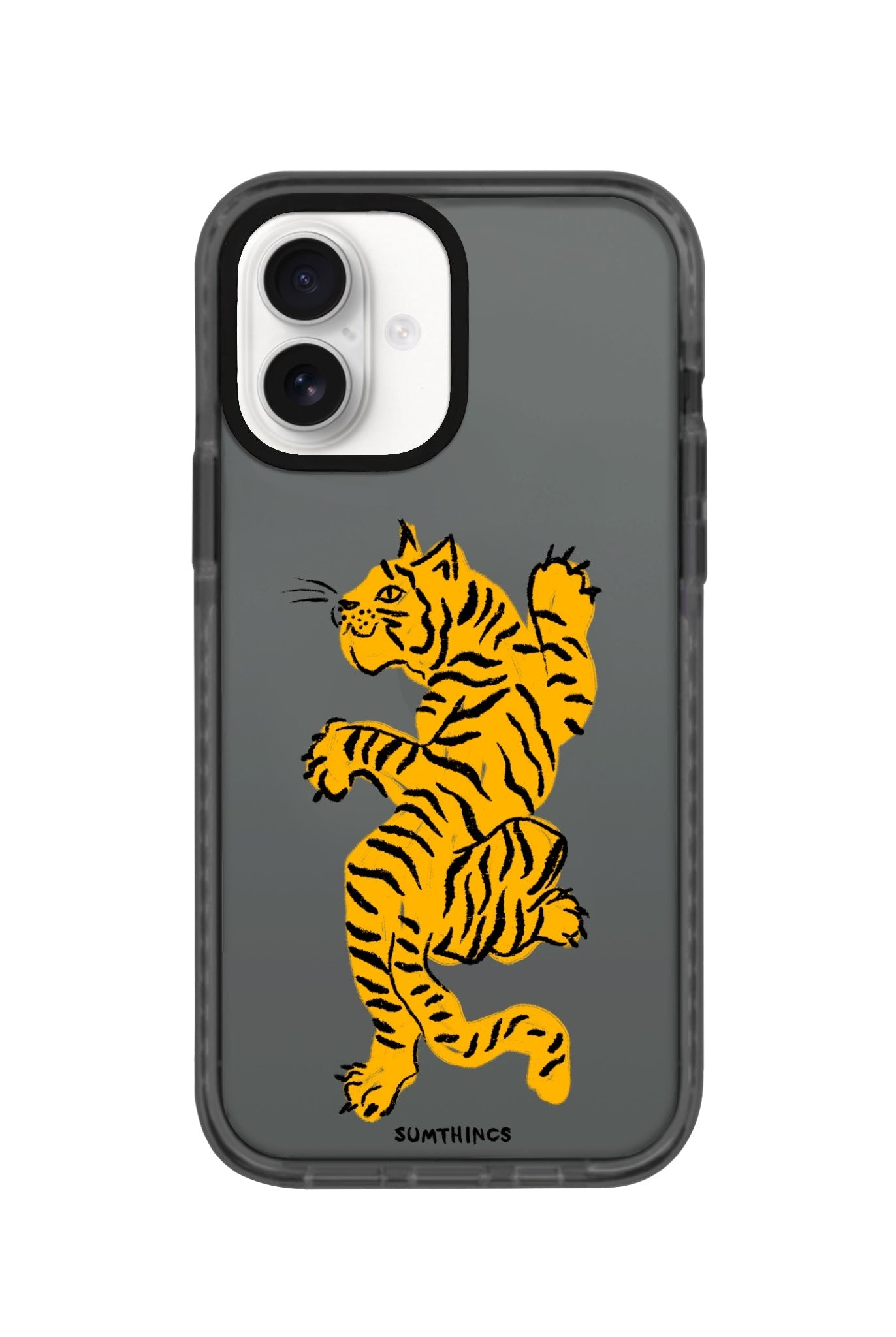 iPhone 16 ROAR Procase Şeffaf Telefon Kılıfı Antrasit - SUMTHINCS