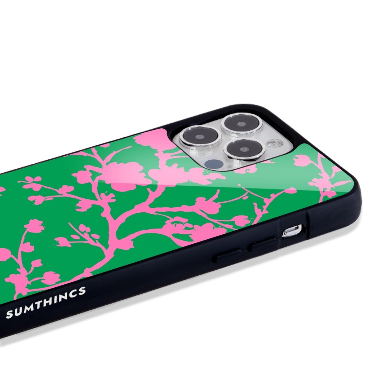 iPhone 16 Sakura Glossy Cam Telefon Kılıfı - SUMTHINCS