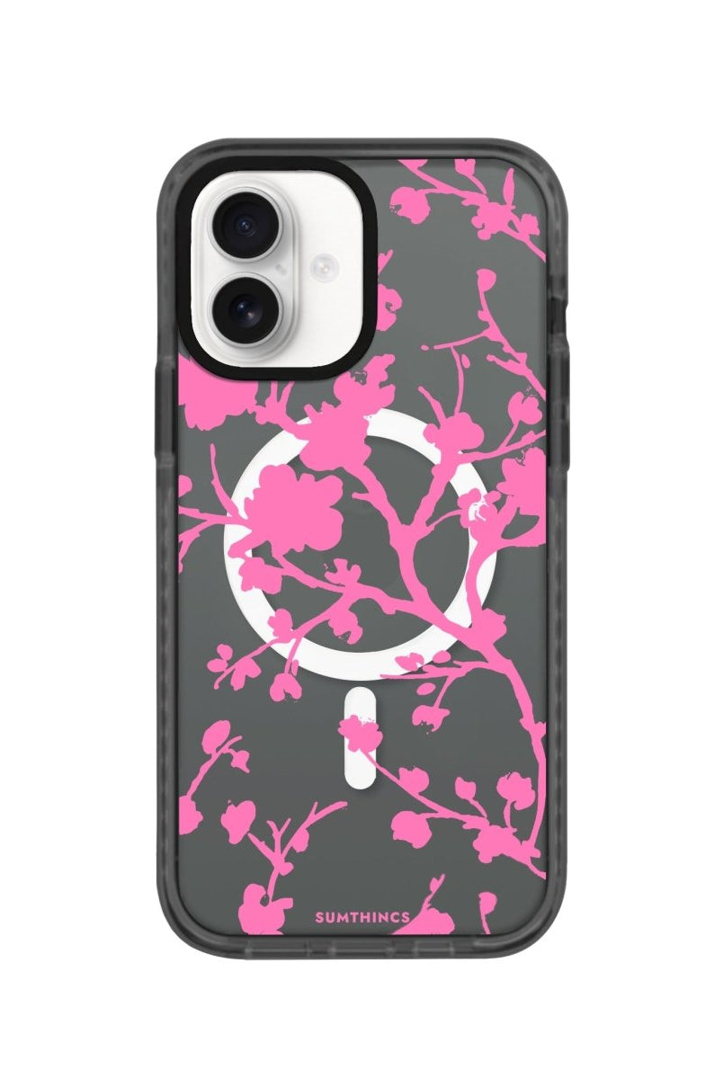 iPhone 16 Sakura Magsafe Procase Şeffaf Telefon Kılıfı Antrasit - SUMTHINCS