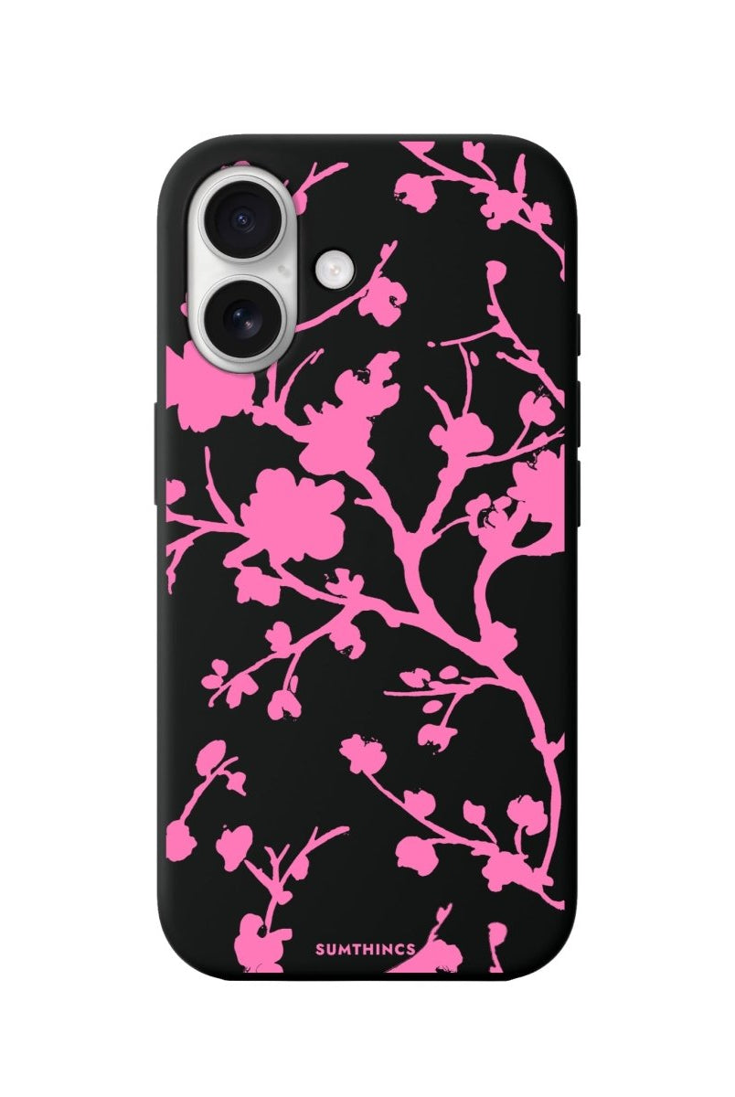 iPhone 16 Sakura Premium Telefon Kılıfı Siyah - SUMTHINCS