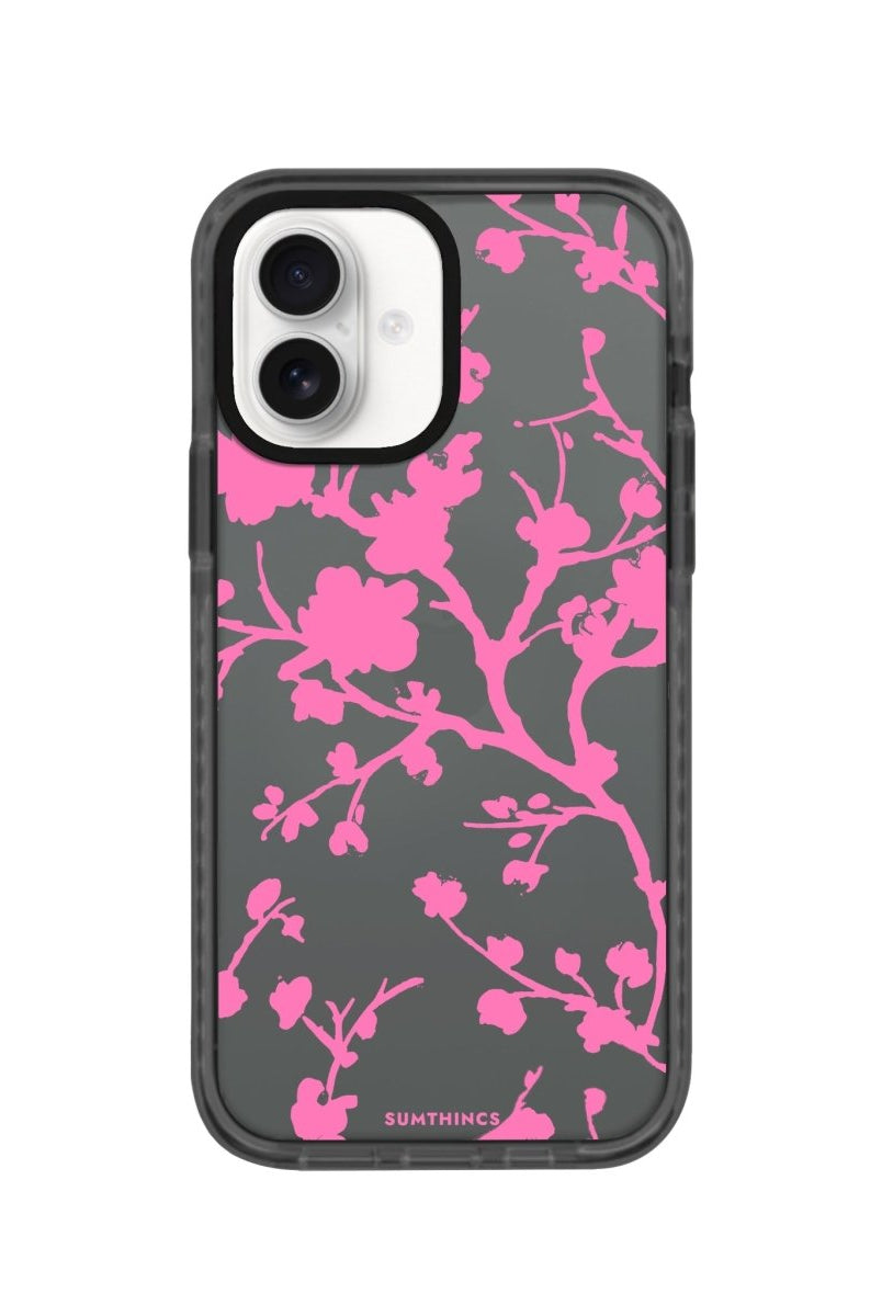 iPhone 16 Sakura Procase Şeffaf Telefon Kılıfı Antrasit - SUMTHINCS