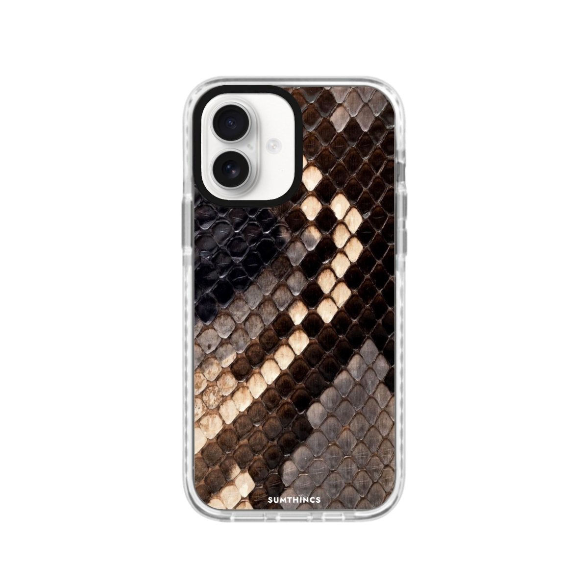 iPhone 16 Serpent Procase Şeffaf Telefon Kılıfı Beyaz Şeffaf - SUMTHINCS