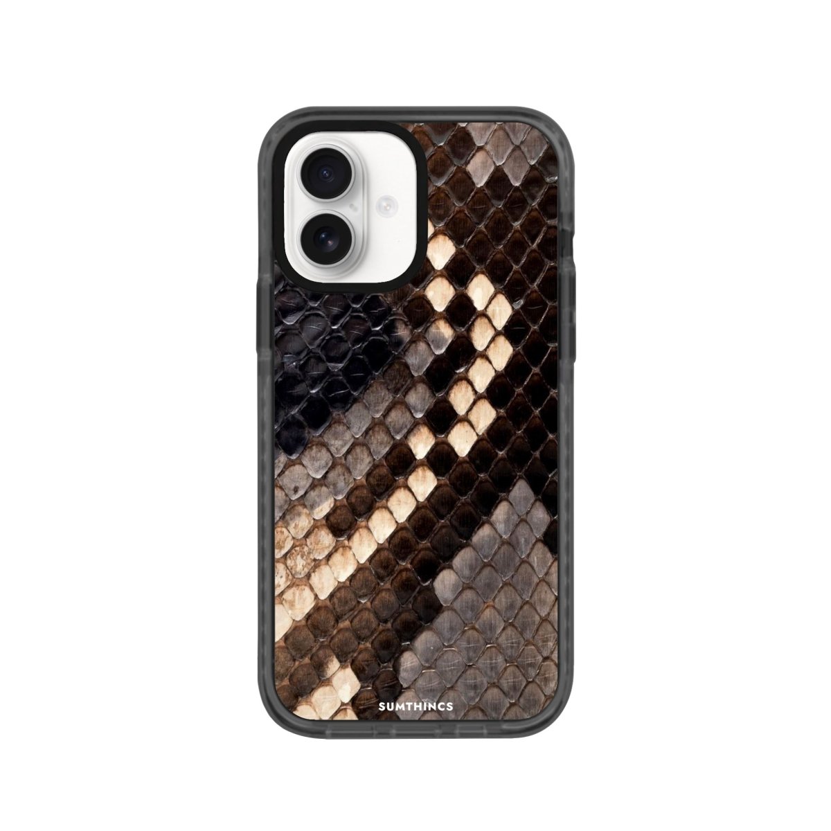 iPhone 16 Serpent Procase Şeffaf Telefon Kılıfı Antrasit - SUMTHINCS