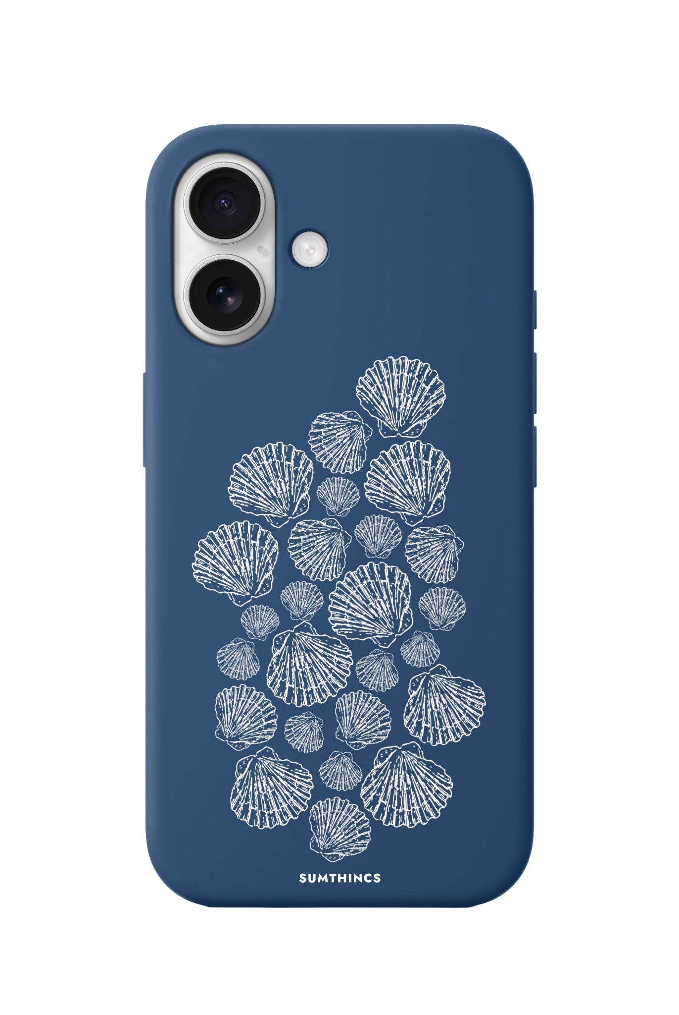 iPhone 16 Shell Print Premium Telefon Kılıfı Pasifik Mavi - SUMTHINCS