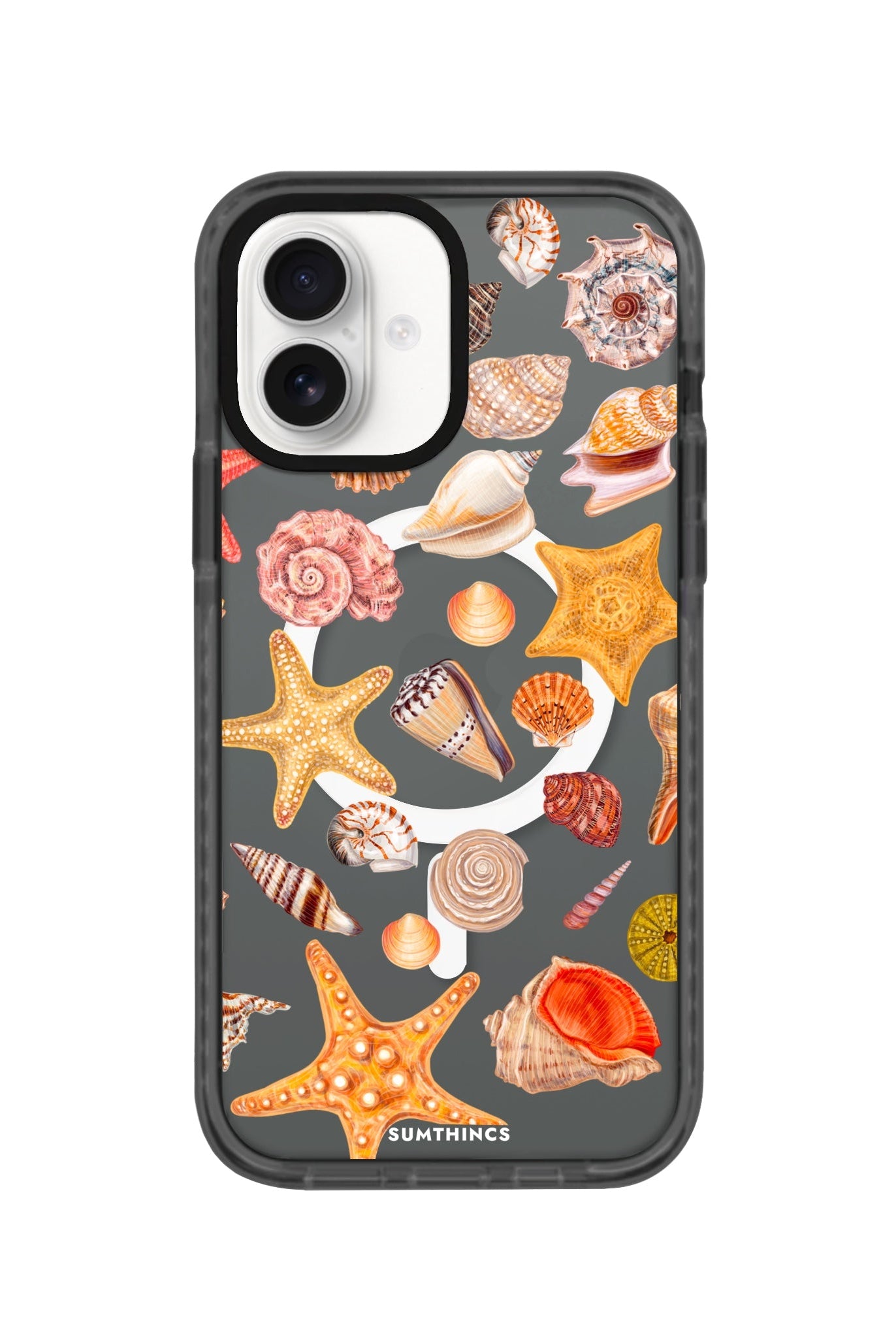 iPhone 16 Shells Magsafe Procase Şeffaf Telefon Kılıfı Antrasit - SUMTHINCS