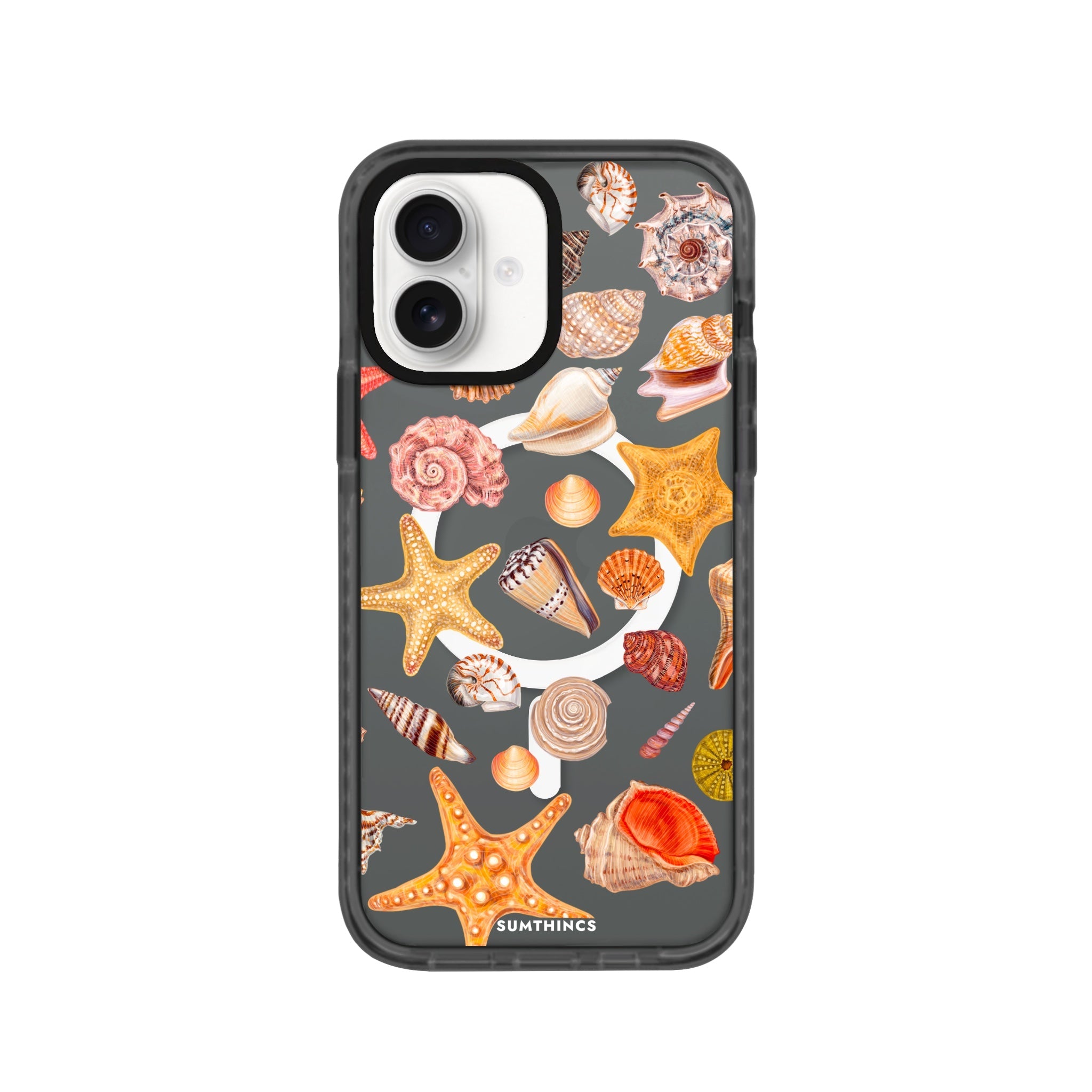 iPhone 16 Shells Magsafe Procase Şeffaf Telefon Kılıfı Antrasit - SUMTHINCS