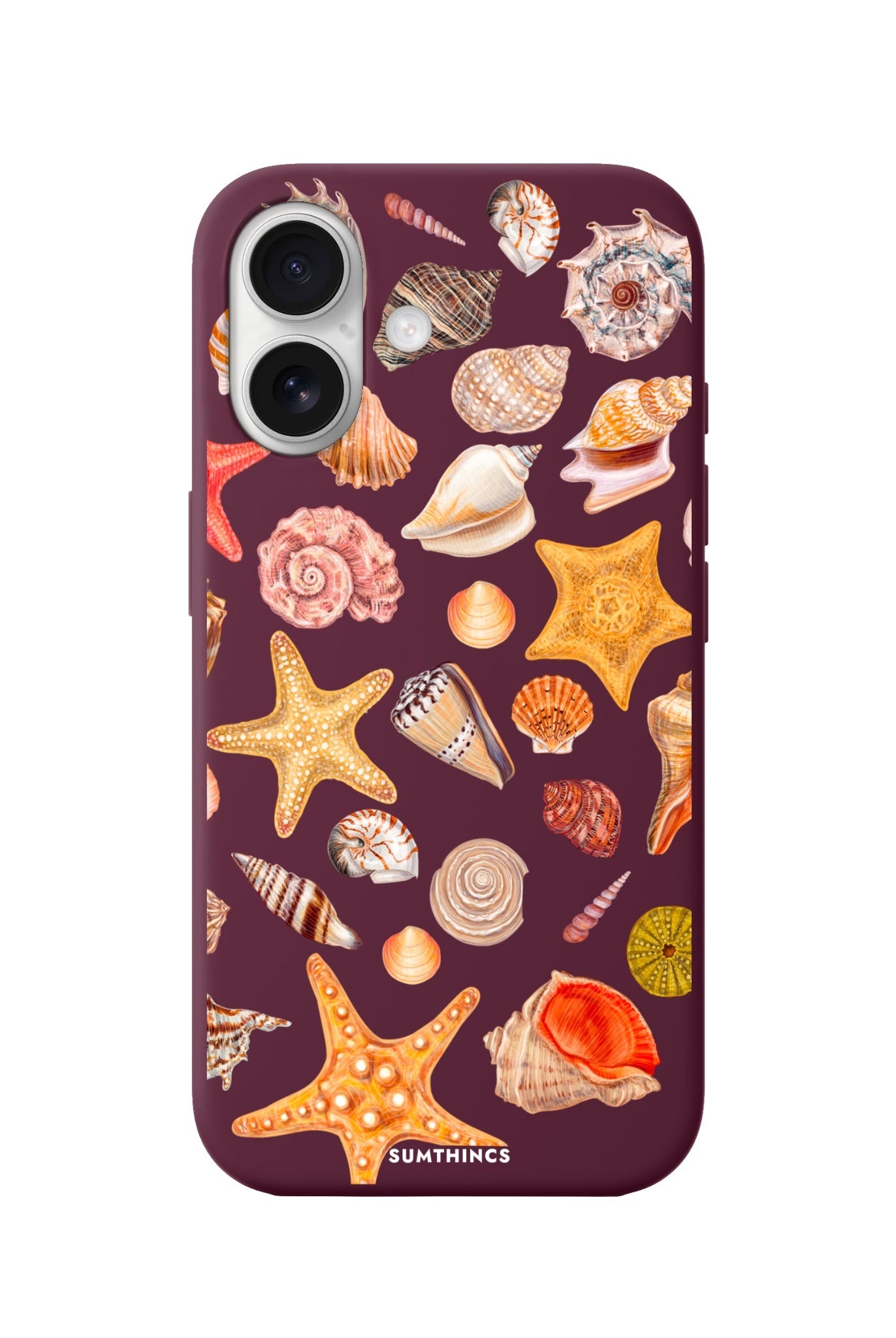 iPhone 16 Shells Premium Telefon Kılıfı Bordo - SUMTHINCS