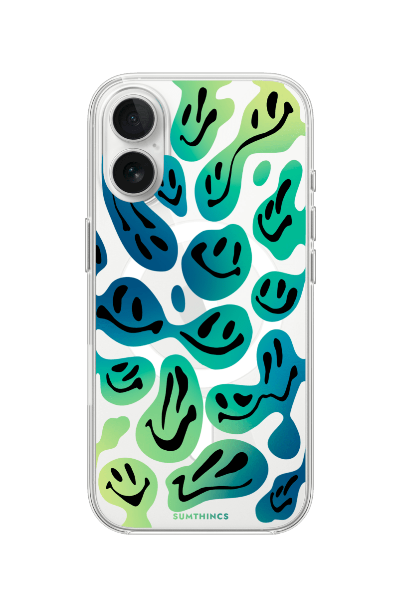 iPhone 16 Smiley Clear Magsafe Şeffaf Telefon Kılıfı - SUMTHINCS